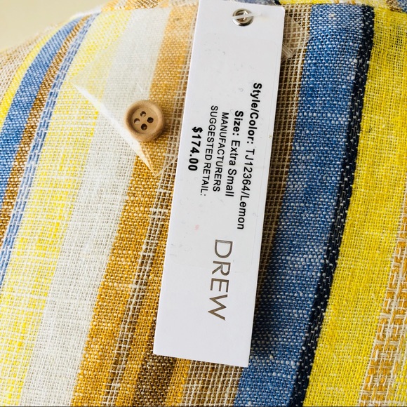 DREW Beverly Flutter Sleeve Lemon Top - Picture 7 of 8